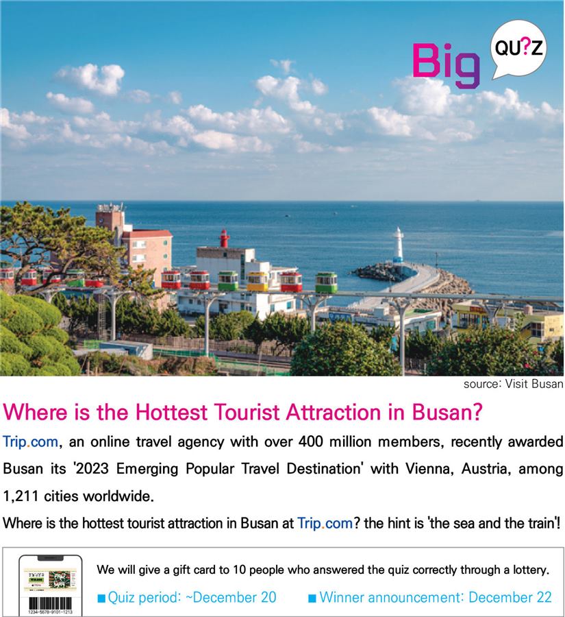 [BIG Quiz] Where is the Hottest Tourist Attraction in Busan?