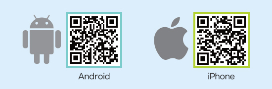 Android QR code iOS QR code