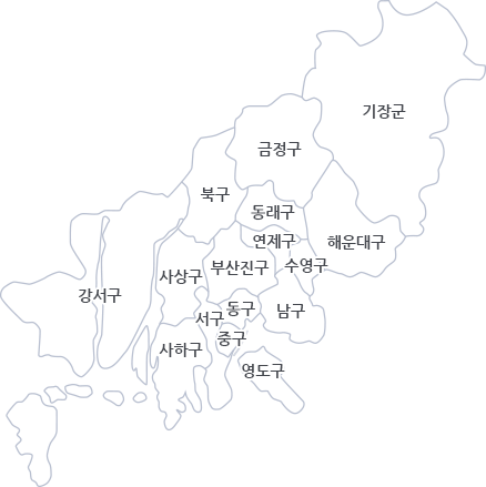 부산시 구 지도