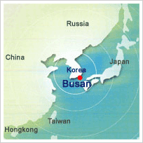 釜山地图位置图片
