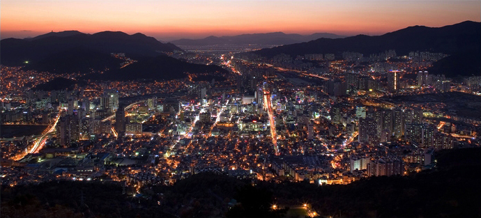 황령산 야경 사진