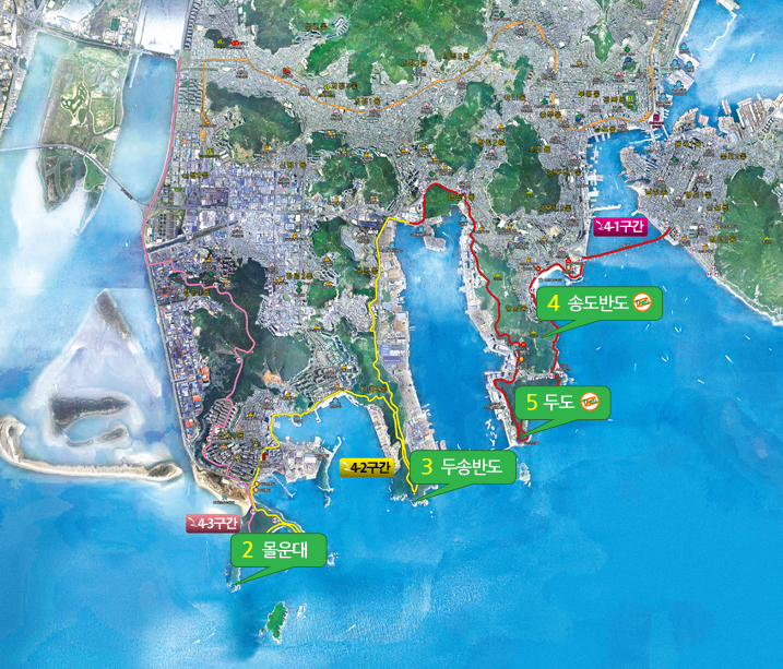 갈맷길 4코스 지도