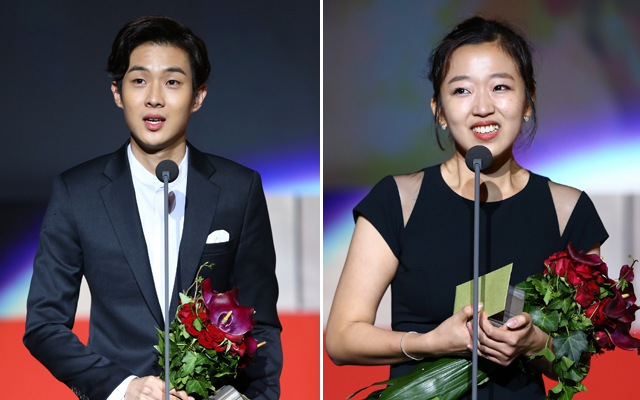 올해의 배우상 수상, '거인'의 최우식·올해의 배우상 수상, '들꽃'의 조수향