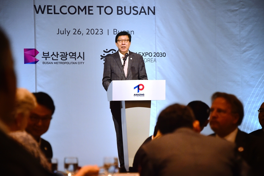 Mayor Park Heong-joon thanks U.N. delegation on 70th anniversary of the Korea War Armistice Agreement