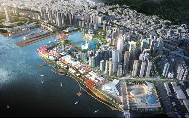 북항재개발 조감도