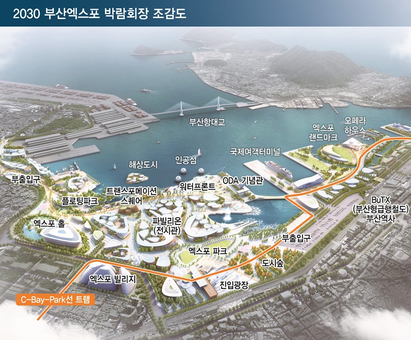 부산엑스포박람회조감도