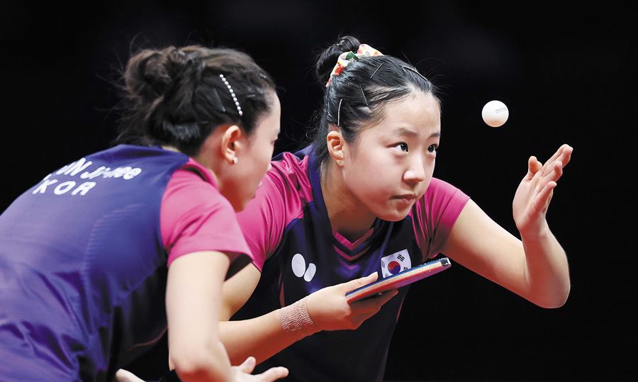 Table tennis takes center court in Busan