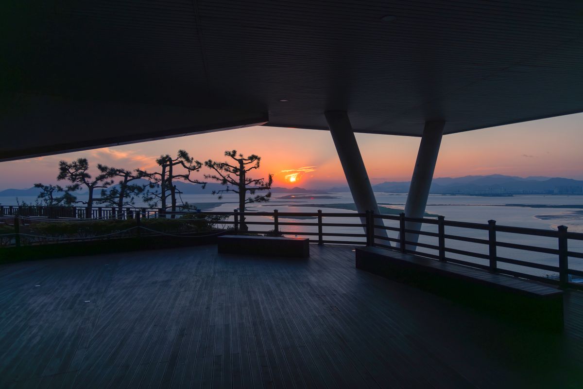 아미산전망대일몰2