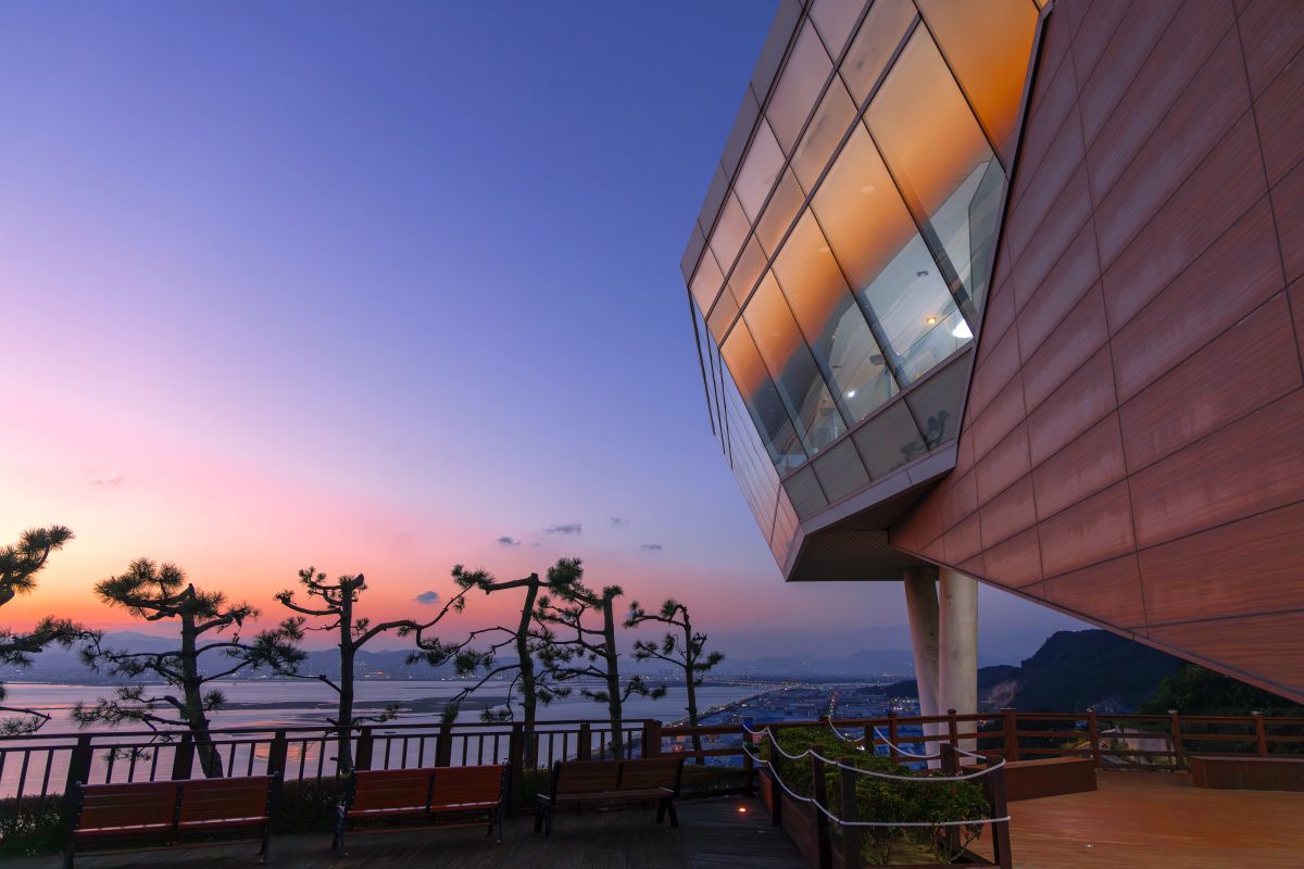 아미산전망대일몰1