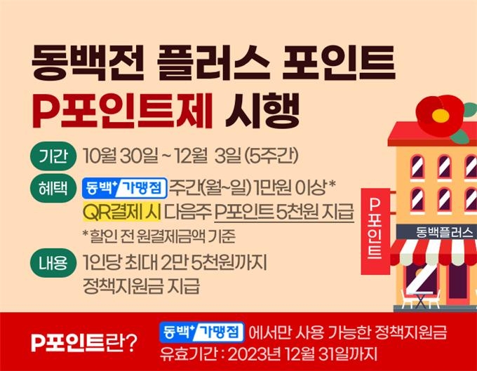 Dongbaek Jeon P Point promotion runs until December 3rd