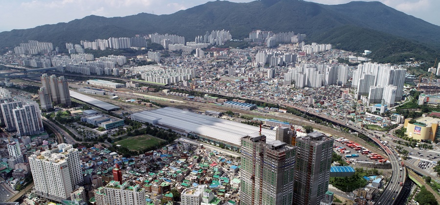 부산진구당감동부산철도차량정비단(고속)일대전경-부산일보