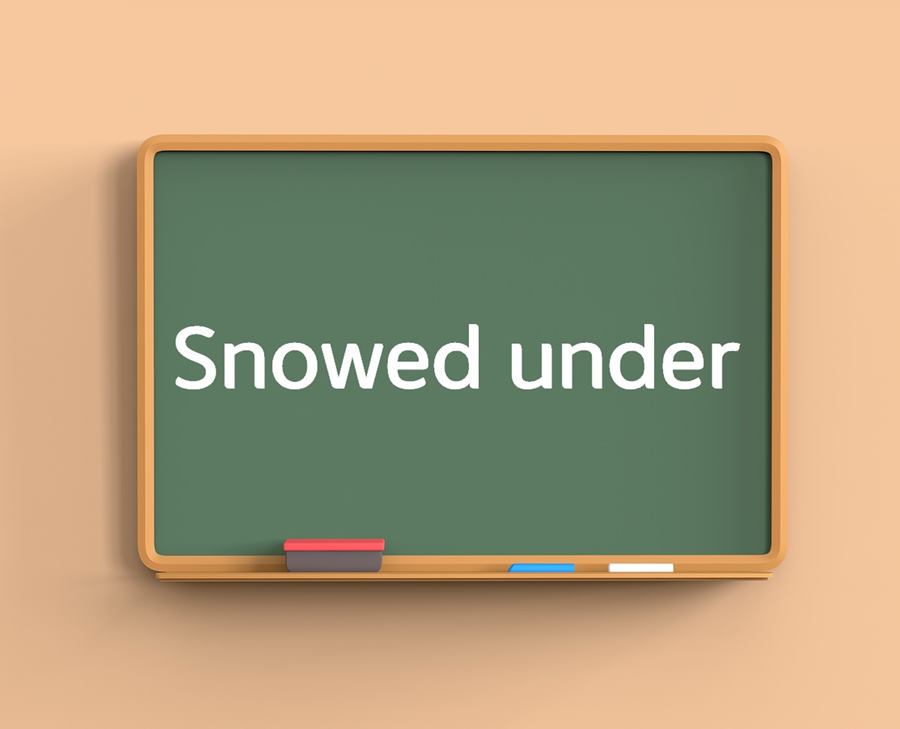 snowed under