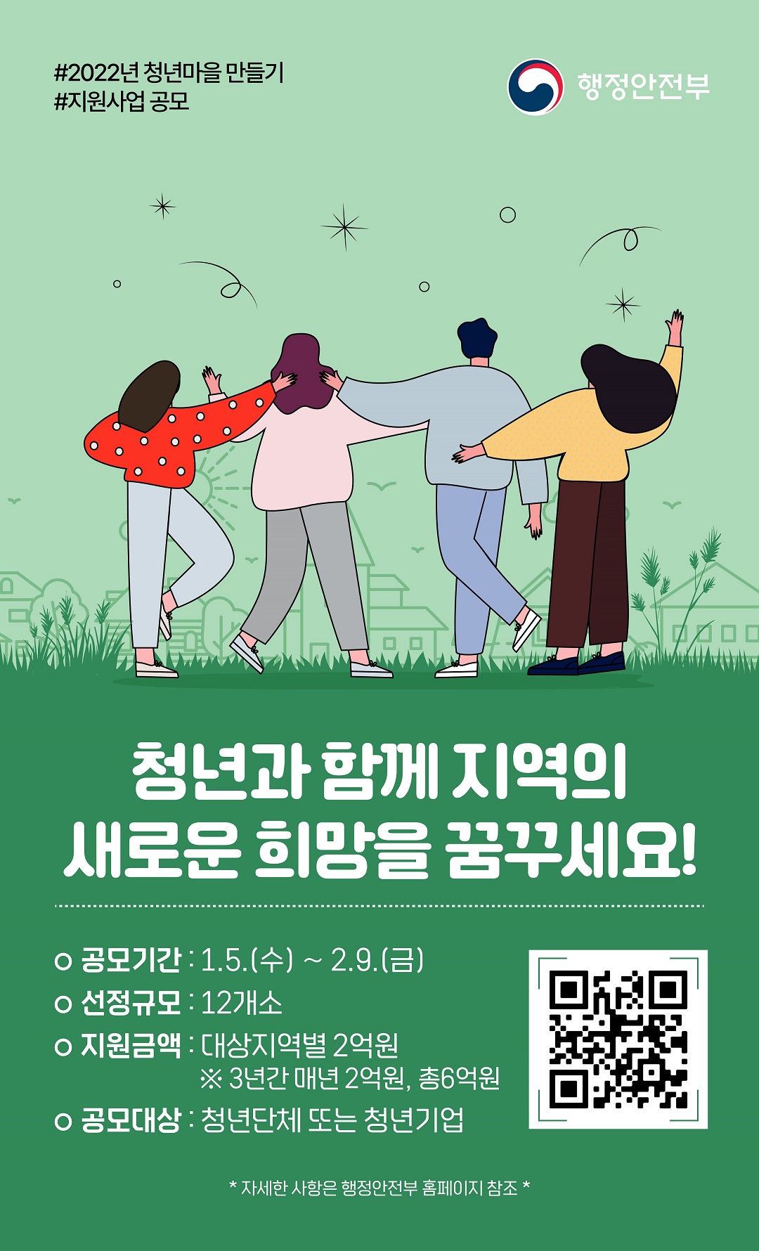 2022년 청년마을 만들기 지원사업 공모_웹포스터