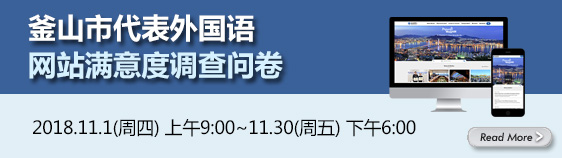 釜山市代表外国语网站满意度调查问卷