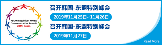 召开韩国-东盟特别峰会

					2019年11月25日~11月26日
					
					韩国-湄公峰会
					
					2019年11月27日