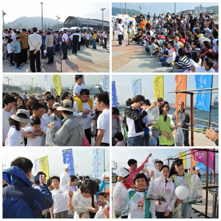 제2회 부산항 축제 개최기념,어린넙치방류행사(090606)썸네일