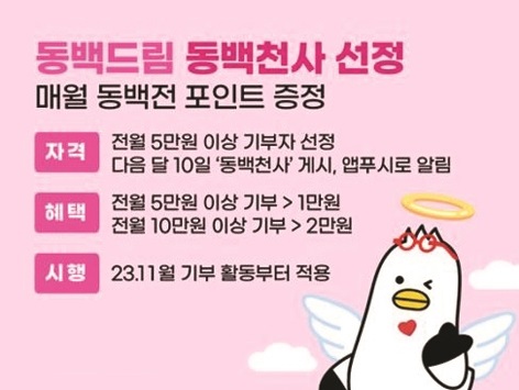 “동백전 기부하고 ‘동백천사’ 되어 보세요” 기사 사진