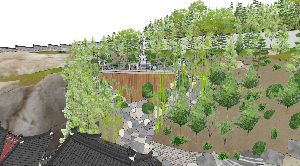 암석 및 나무 등 자연물