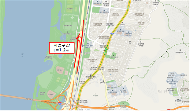 덕천(화명)~양산간 도로교통체계 개선