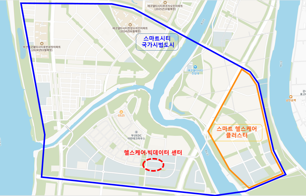 헬스케어·빅데이터 센터 건립 위치도