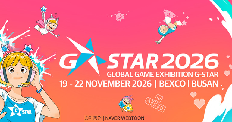 G STAR 2026 GLOBAL GAME EXHIBITION G-SARE 19-22 NOVEMBER 2026 BEXCO BUSAN 이동건 NAVER WEBTOON