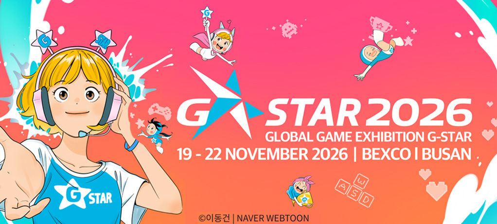 G STAR 2026 GLOBAL GAME EXHIBITION G-SARE 19-22 NOVEMBER 2026 BEXCO BUSAN 이동건 NAVER WEBTOON