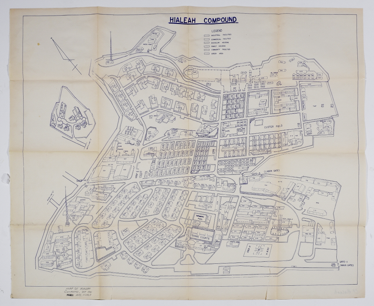Map of Camp Hialeah Site