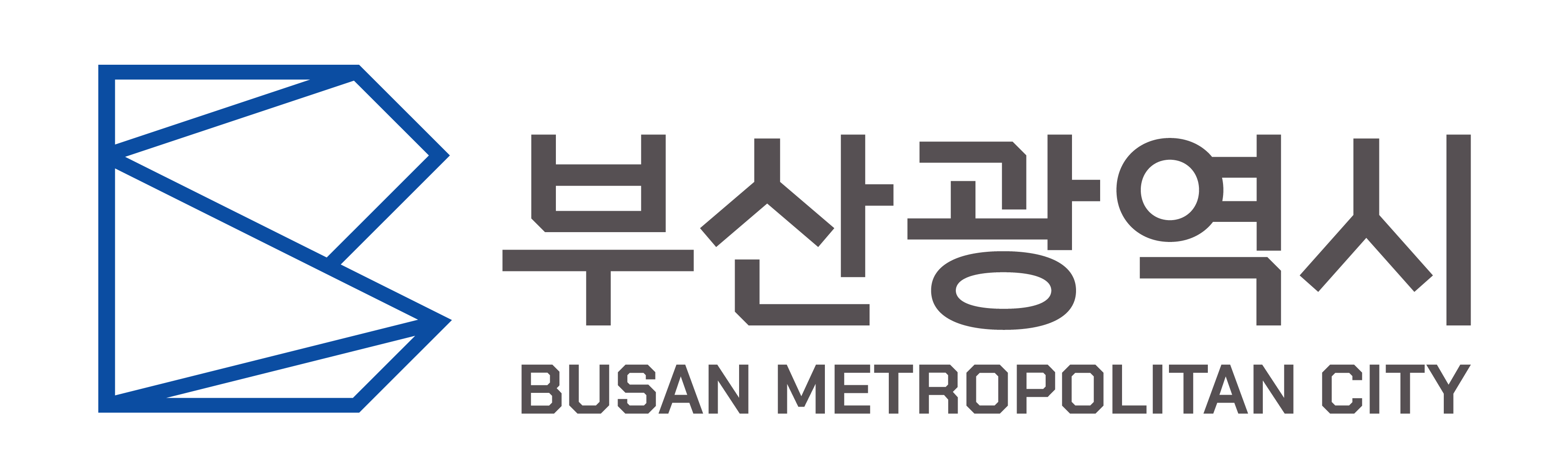 국영문 혼용 시그니처 라인타입 좌우조합(파랑)