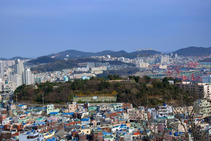 증산공원의 전경