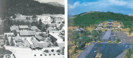 과거의 충렬사(좌측 1970년, 우측 1982년)