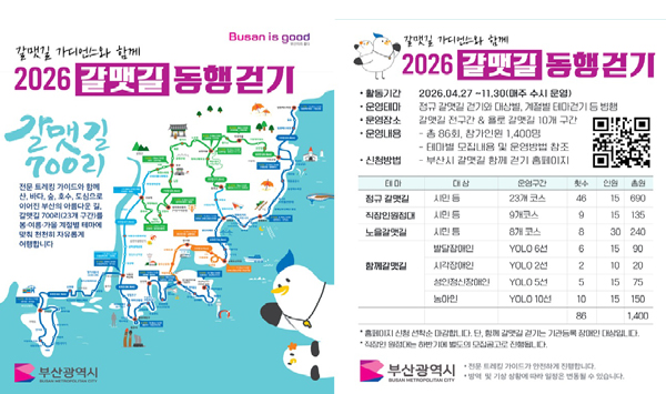 2026 갈맷길 동행 걷기 행사 포스터01