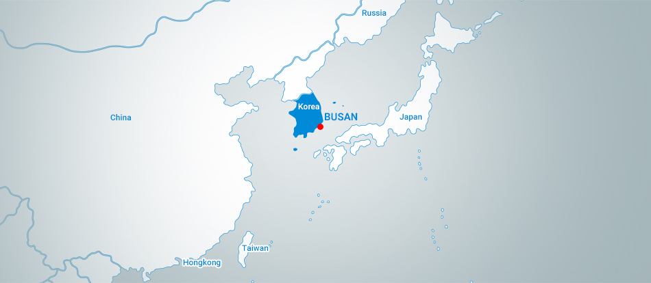 釜山地图∙位置