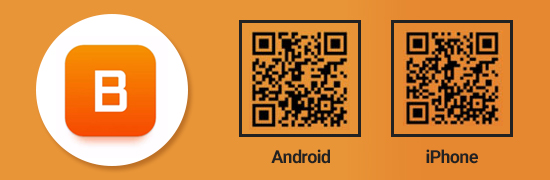 B Android QR code iPhone QR code