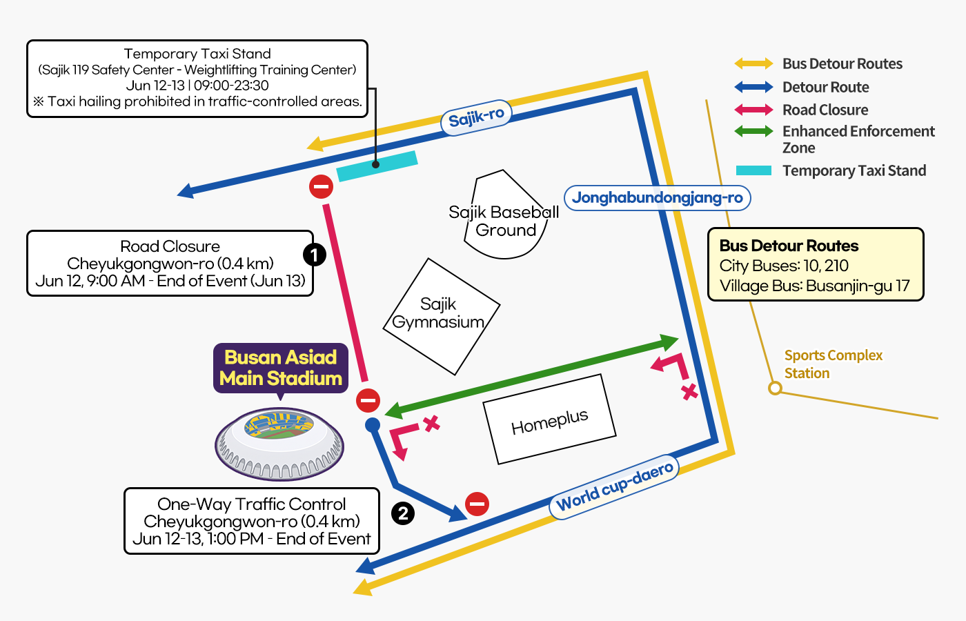 Road Closures & Detours