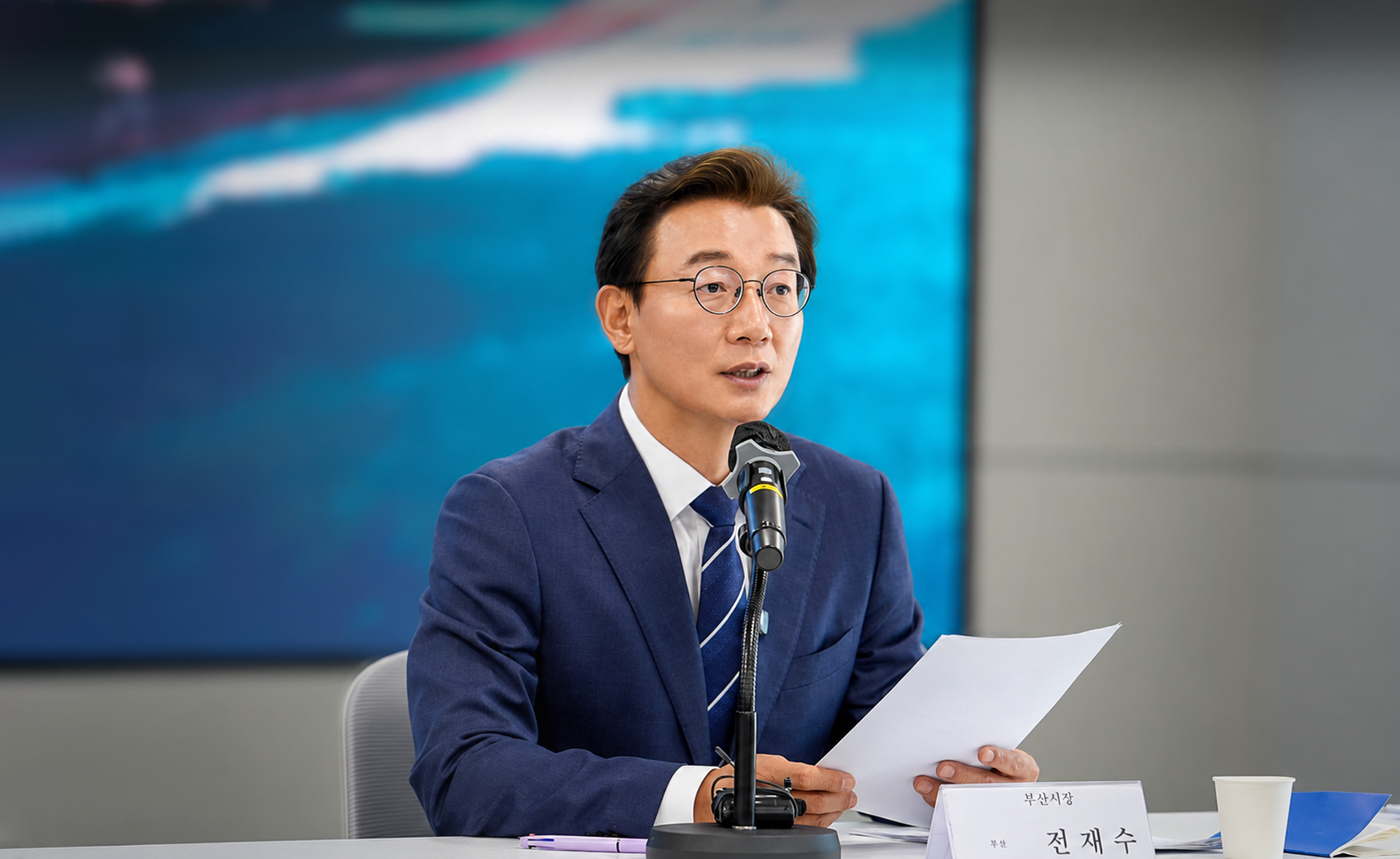 부산시장 전재수 이미지
