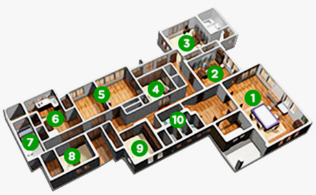 Provisional Capital Memorial Hall 1F Guide Map