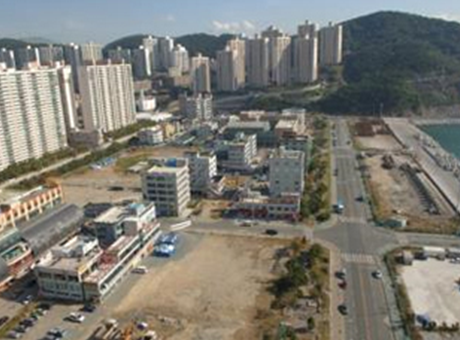 공원 조성 전의 통일아시아드공원 이미지