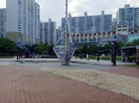통일아시아드공원의 상징물 이미지
