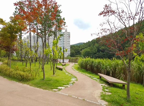 사라수변공원의 산책로 이미지
