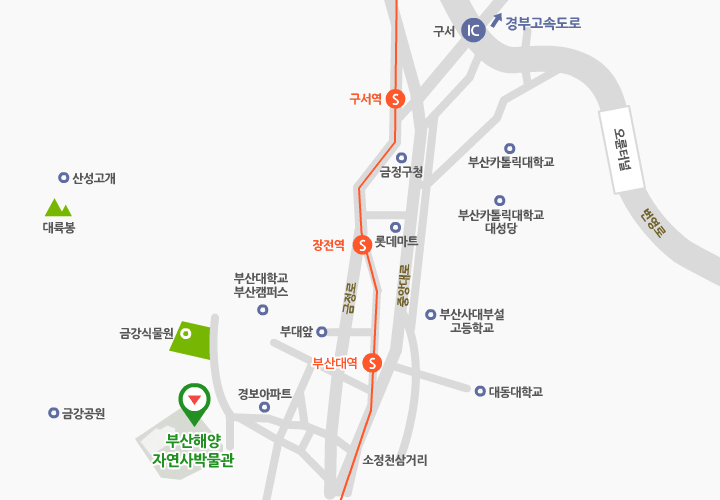 시외방면 약도 이미지