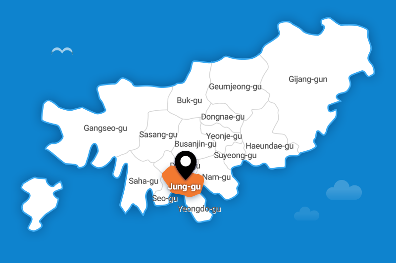 복병산배수지(중구) 지도 위치사진