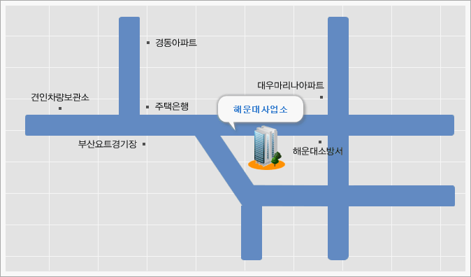 해운대사업소 찾아오시는길