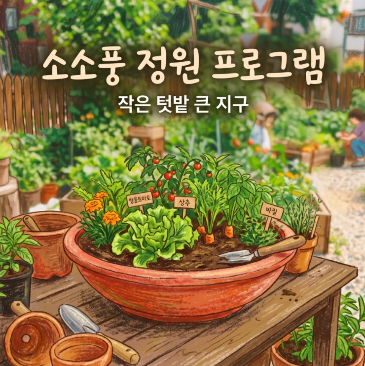 [소소풍프로그램] 소소풍 정원 프로그램(작은 텃밭 큰 지구) 이미지