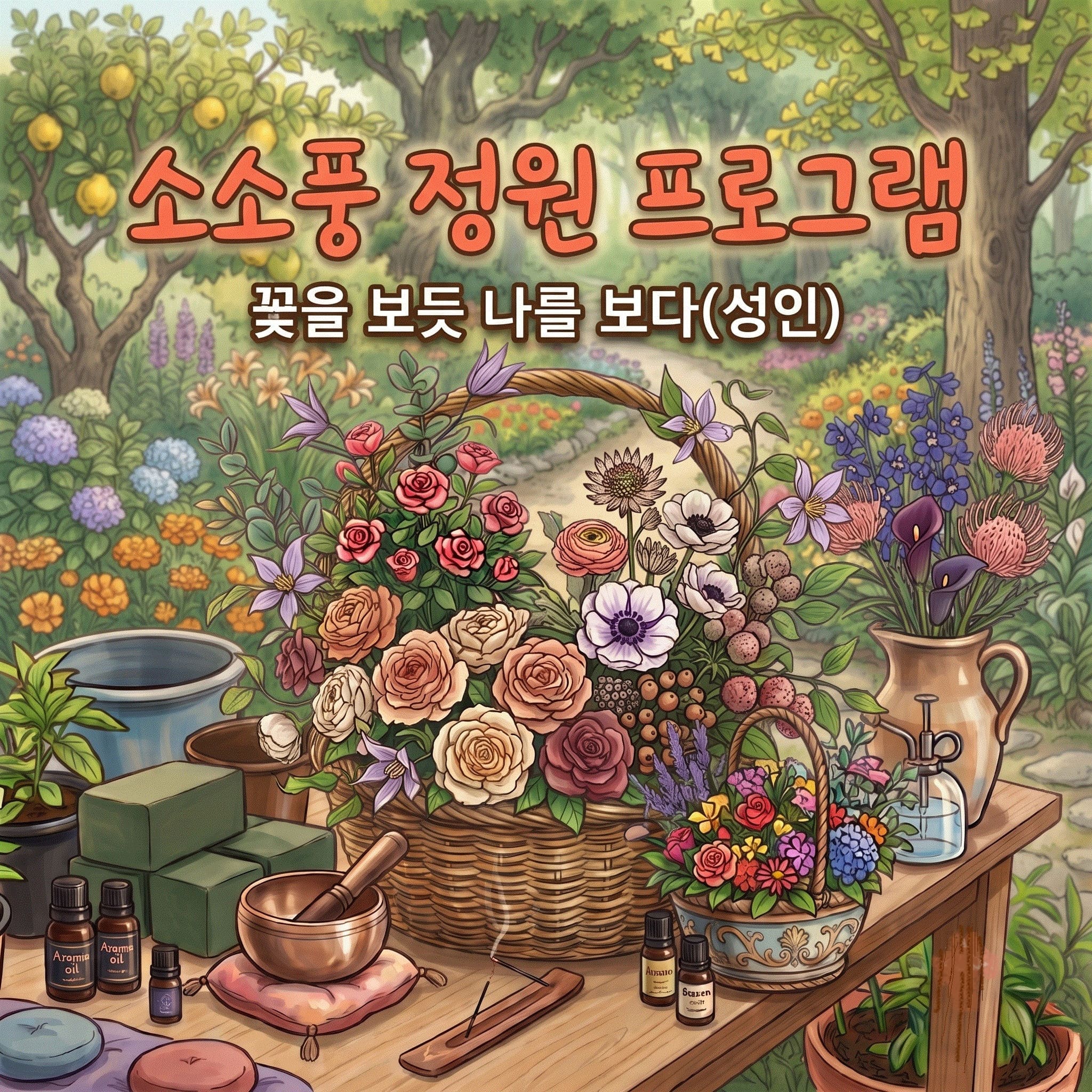 [소소풍프로그램]소소풍 정원 프로그램(꽃을 보듯 나를 보다)(성인) 이미지