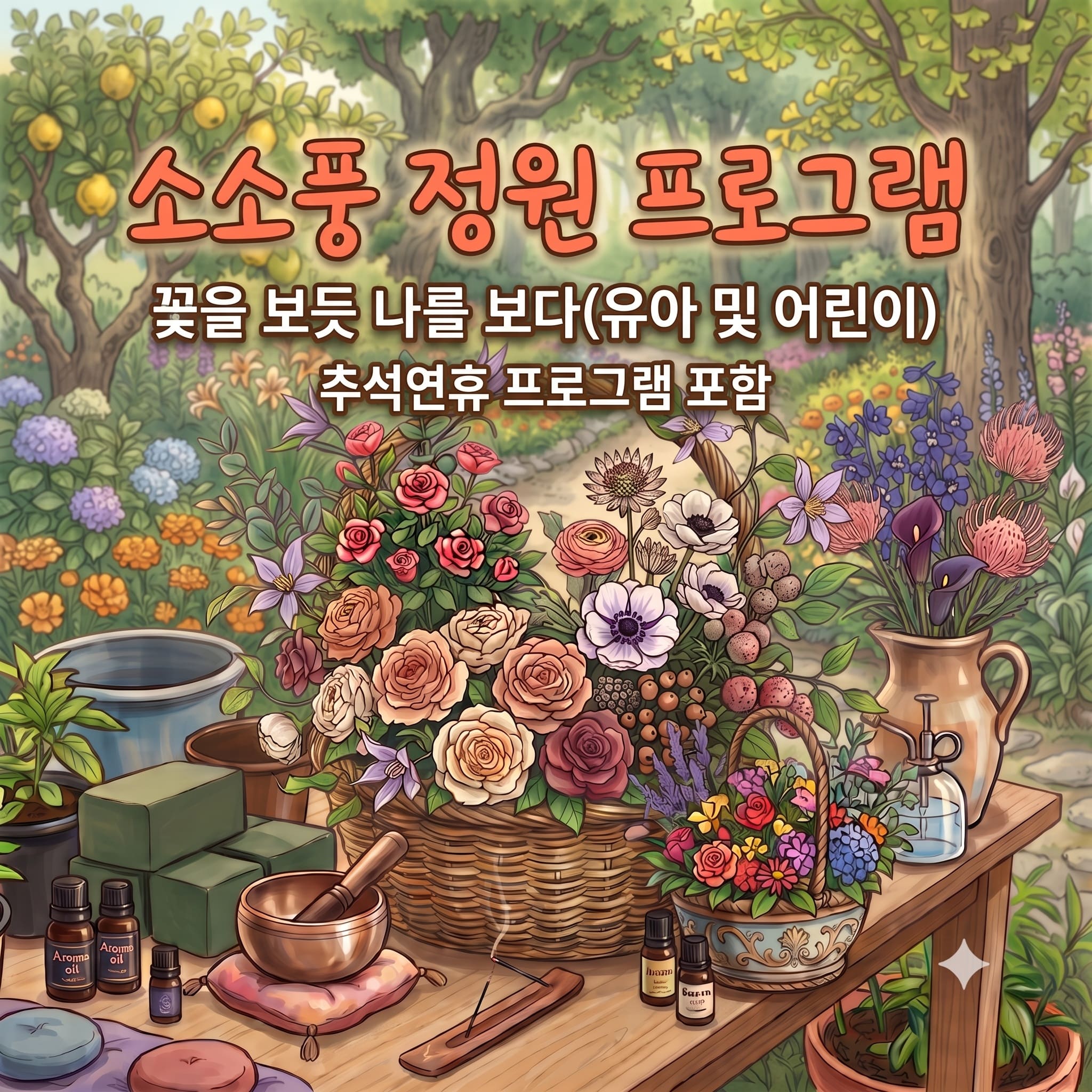 [소소풍프로그램]소소풍 정원 프로그램(꽃을 보듯 나를 보다)(유아 및 어린이) 이미지