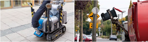 로봇을 활용한 도시관리 이미지