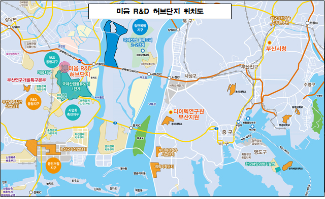 레포츠 섬유발전 기반 구축 위치도