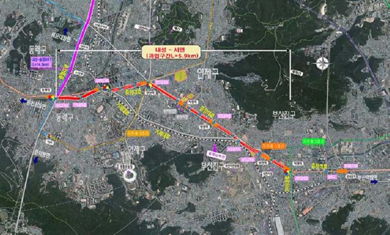 내성~서면 BRT 구축