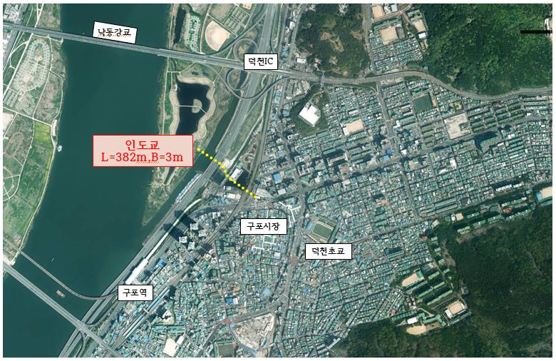 감동진 문화포구 조성사업 위치도