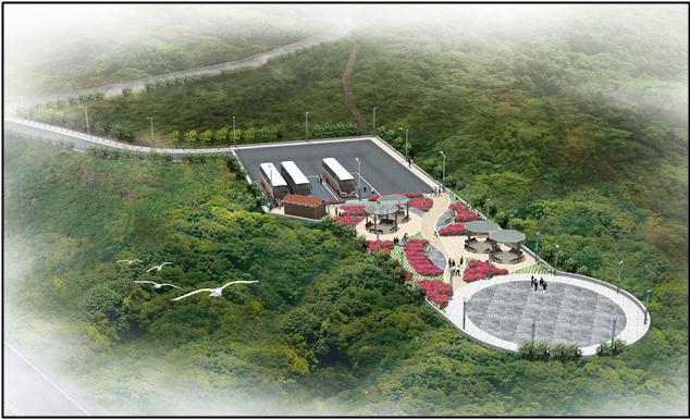 황령산 봉수대 관광자원화사업 조감도